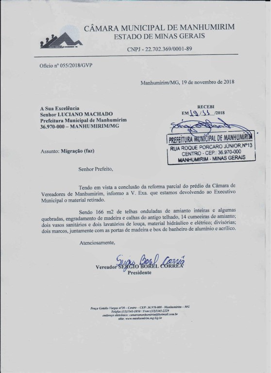 Bens da obra 1 Bens da obra 1