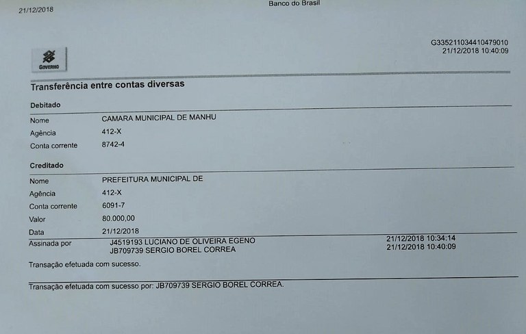 Depósito 80 mil Depósito 80 mil