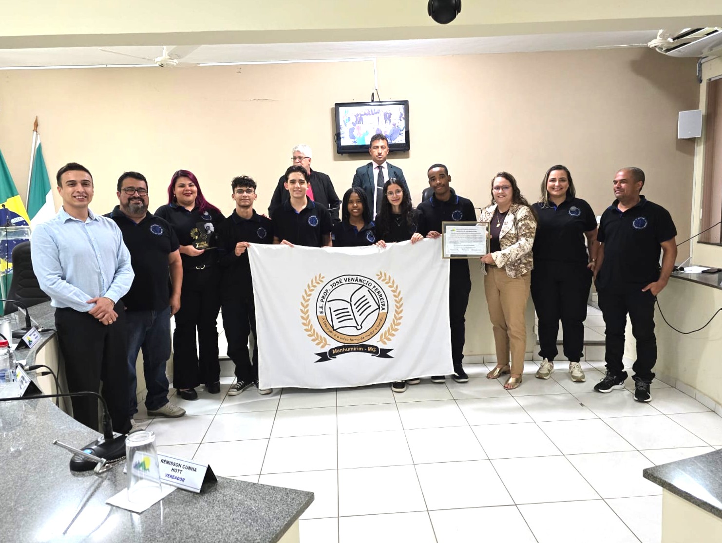 Entrega Moção na Escola Estadual 4