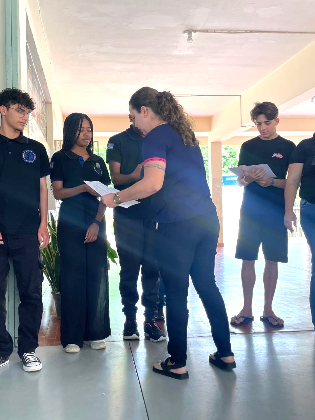 Entrega Moção na Escola Estadual 6