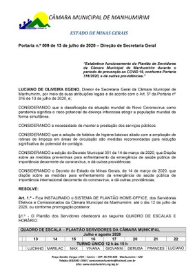 Escala plantão até 3 de agosto 1 Escala plantão até 3 de agosto 1