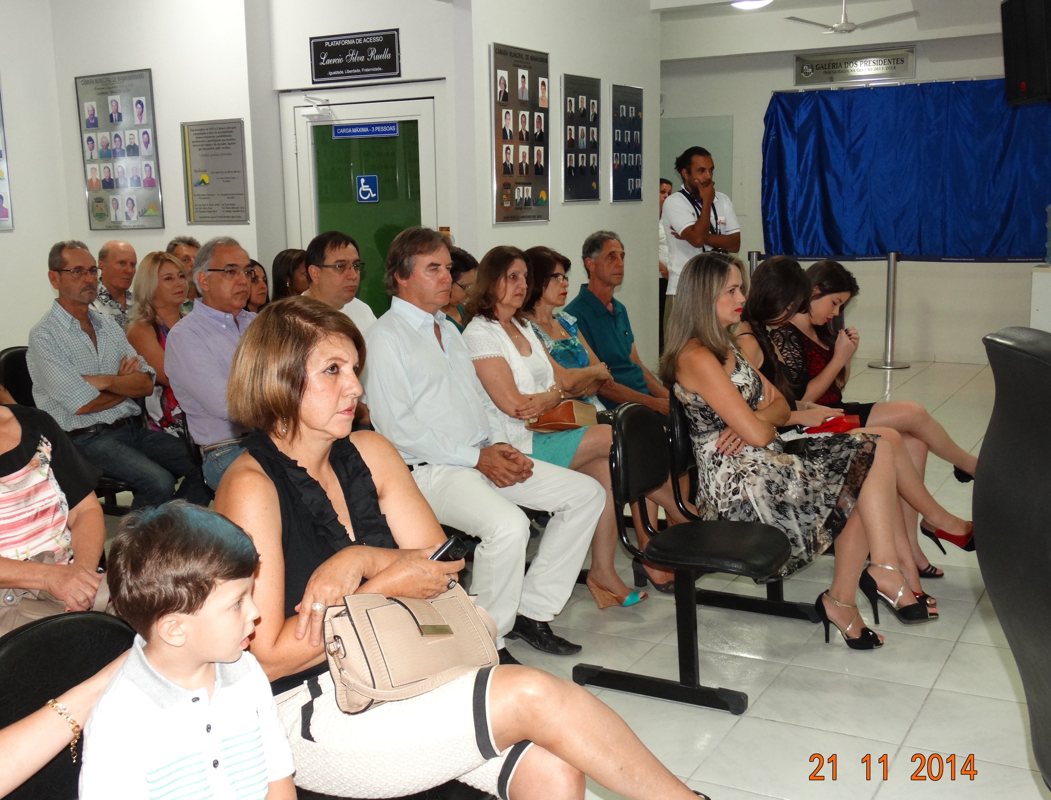 Câmara inaugura galeria de fotos e reúne ex-presidentes