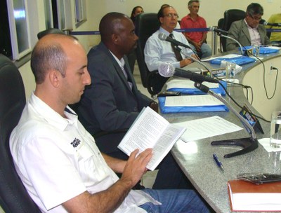 Vereadores Sérgio Borel, Roberto Bob, Sebastião Tristão e Helinho Mendonça.
