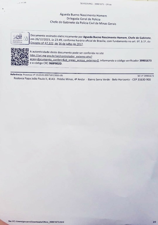 Oficio Policia Civil 29 dez 2021 2 Oficio Policia Civil 29 dez 2021 2