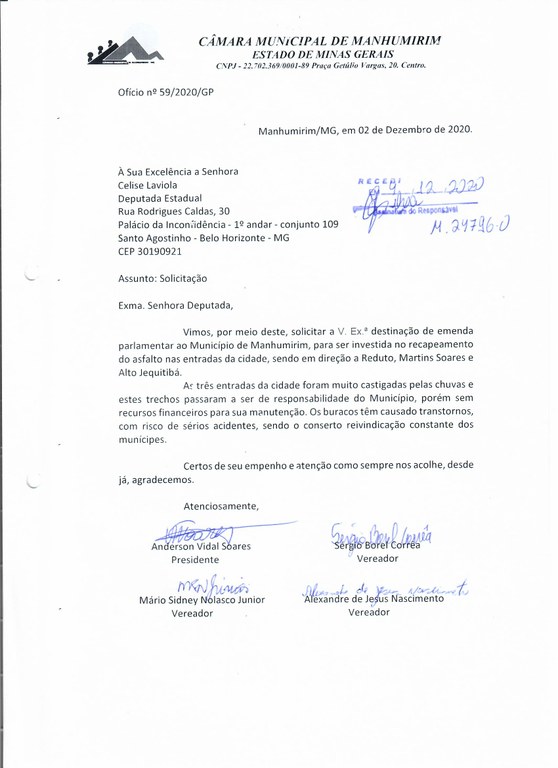 Recapeamento pedido Celise 19 jan 2021 Recapeamento pedido Celise 19 jan 2021