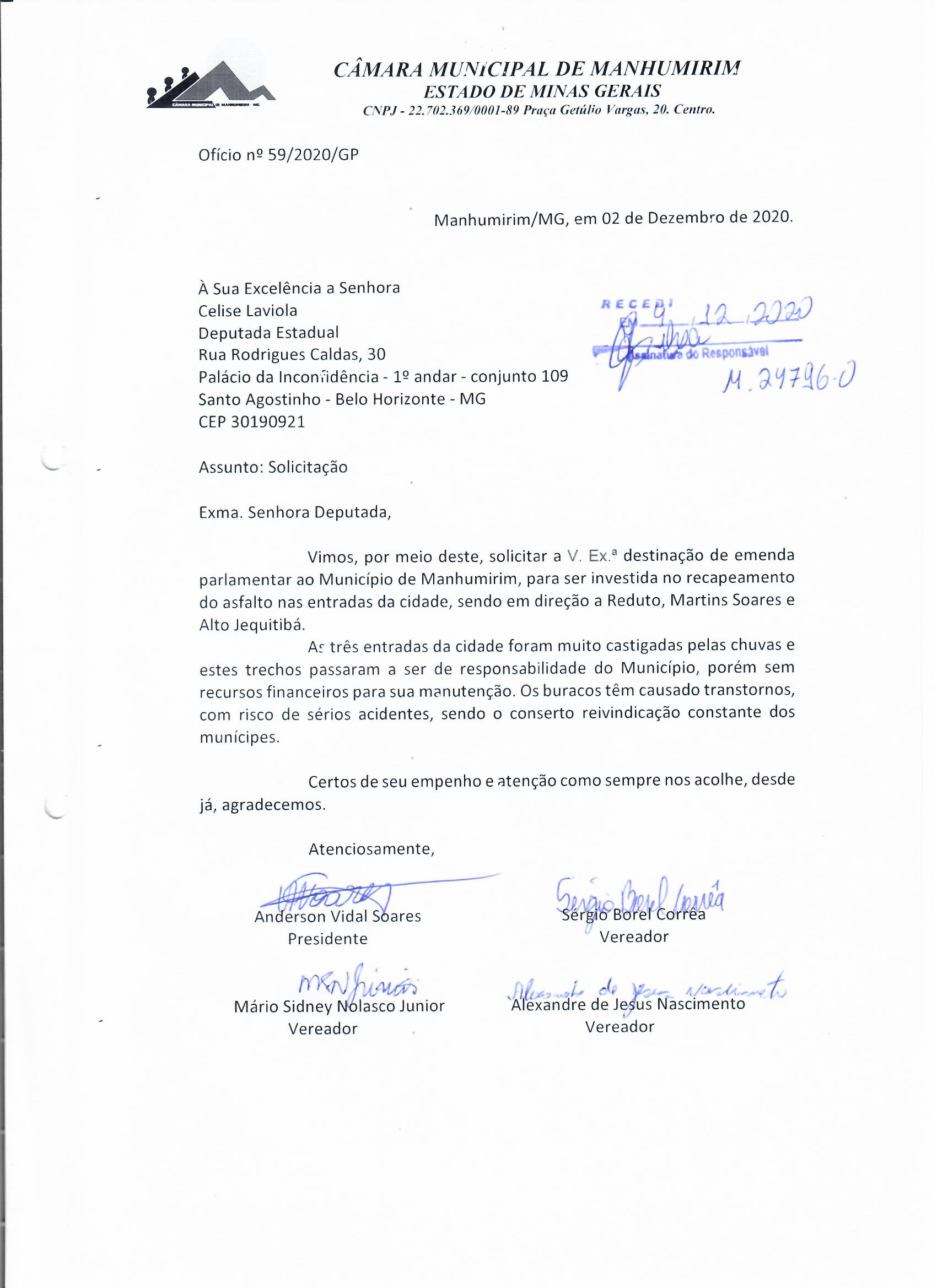 Recapeamento pedido Celise 19 jan 2021