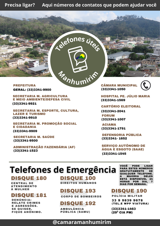 Telefones úteis Telefones úteis