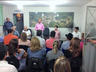 Prefeito de Manhumirim Luciano Machado. Prefeitura sediou o encontro regional.