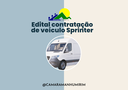 A Câmara precisa contratar uma sprinter e sua empresa pode concorrer
