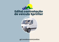 A Câmara precisa contratar uma sprinter e sua empresa pode concorrer