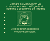 Câmara de Manhumirim vai contratar empresa de Engenharia, Medicina e Segurança do Trabalho.