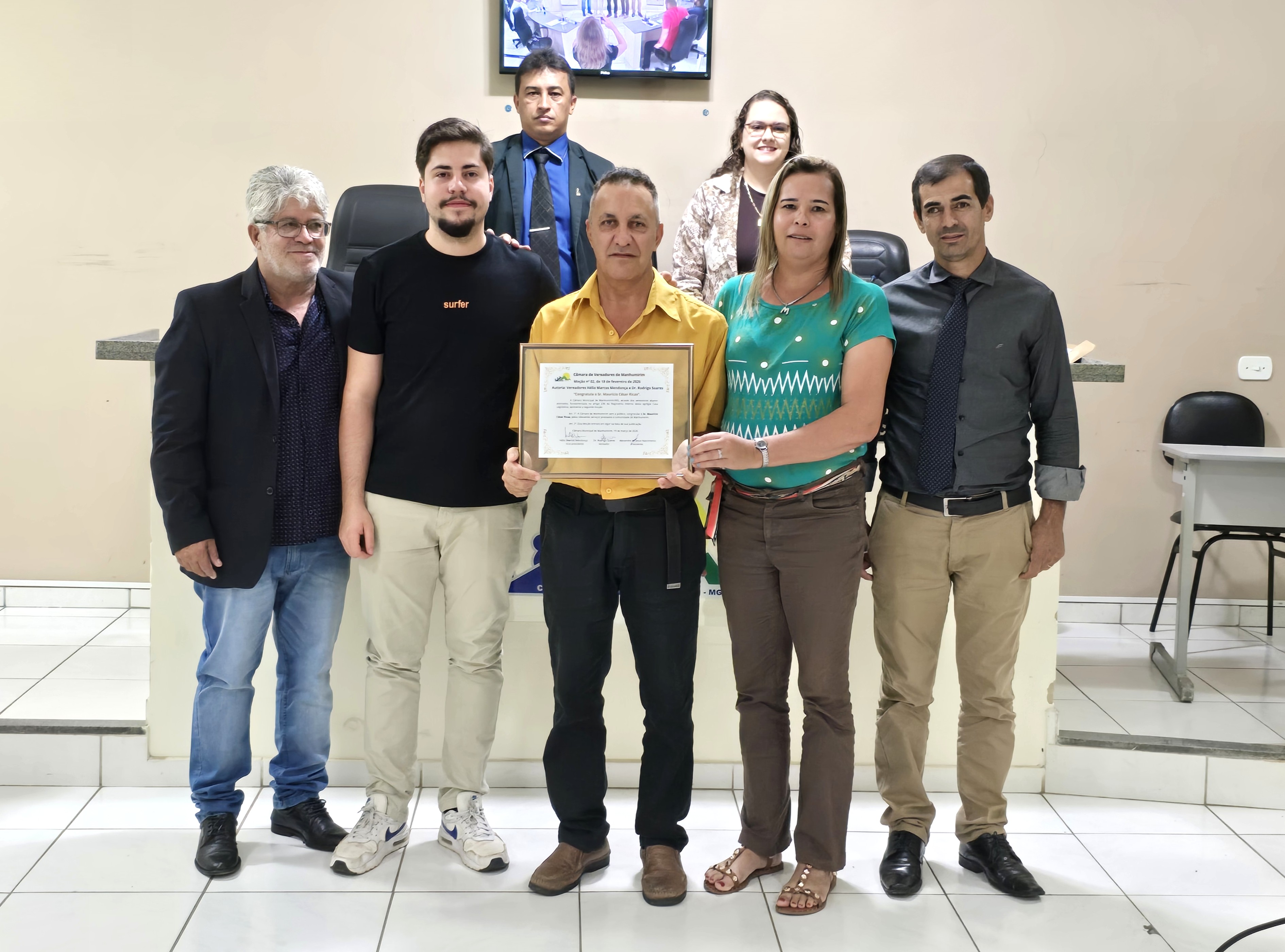 Câmara entregou moção de congratulação a Mauricio Cesar Ricas