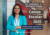 Começou a primeira etapa para a coleta de dados do Censo Escolar 2025