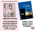 Estudante de Psicologia Gabriele Pereira divulga seu Livro “O Zero” em Manhumirim