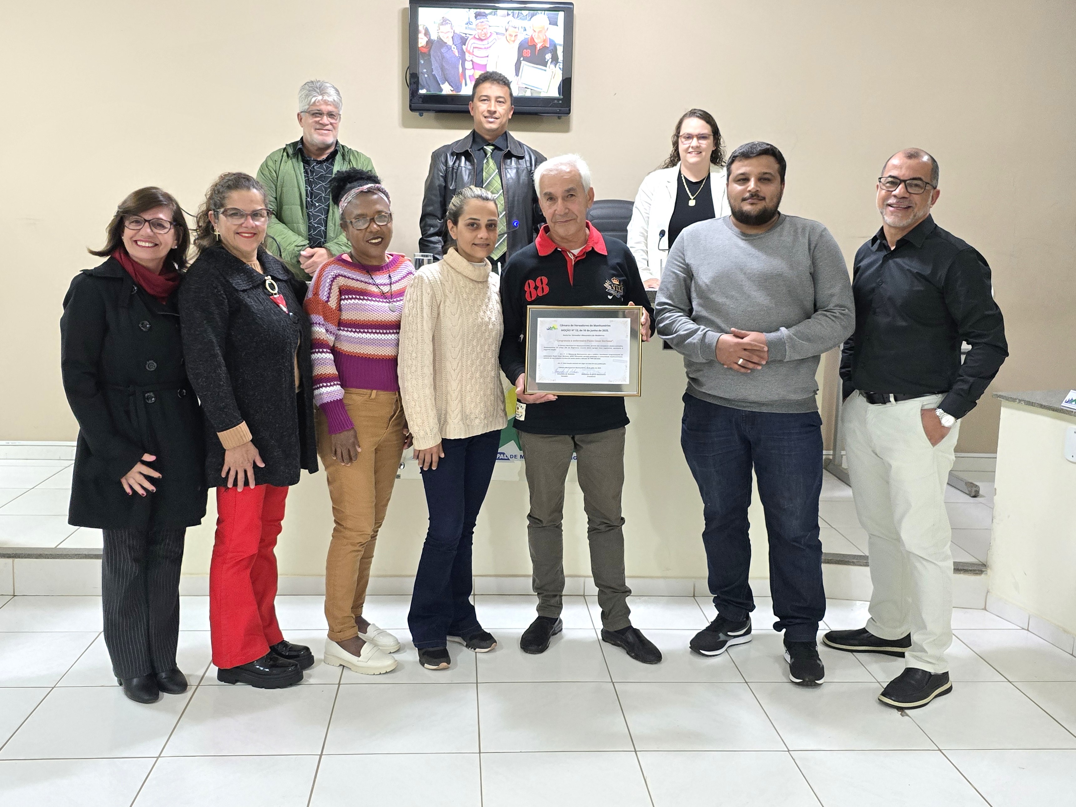 Moção congratulou o enfermeiro Paulo Cesar Barbosa