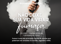 No Dia Nacional de Combate ao Fumo vamos refletir sobre as consequências de fumar